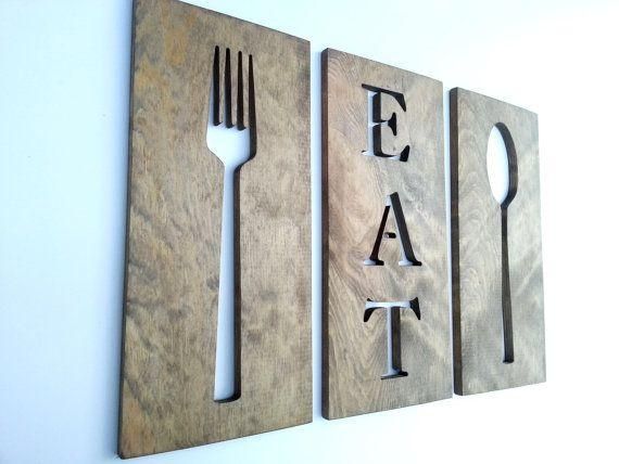 Best 25+ Fork Spoon Wall Decor Ideas On Pinterest | Chalkboard For With Regard To Oversized Cutlery Wall Art (View 9 of 20)