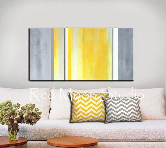 Best 25+ Grey Abstract Art Ideas On Pinterest | Grey Printed Art In Yellow And Grey Wall Art (View 19 of 20)