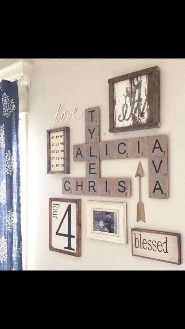 Best 25+ Initial Wall Art Ideas On Pinterest | Monogram Wall Art Intended For Last Name Framed Wall Art (View 15 of 20)