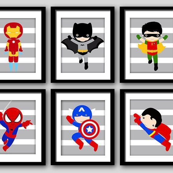 Best 25+ Superhero Wall Art Ideas On Pinterest | Superhero Room Pertaining To Superhero Wall Art For Kids (View 2 of 20)
