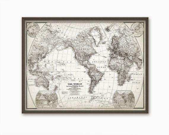 Best 25+ Vintage World Maps Ideas On Pinterest | Ladies Watches Within Antique Map Wall Art (View 5 of 20)