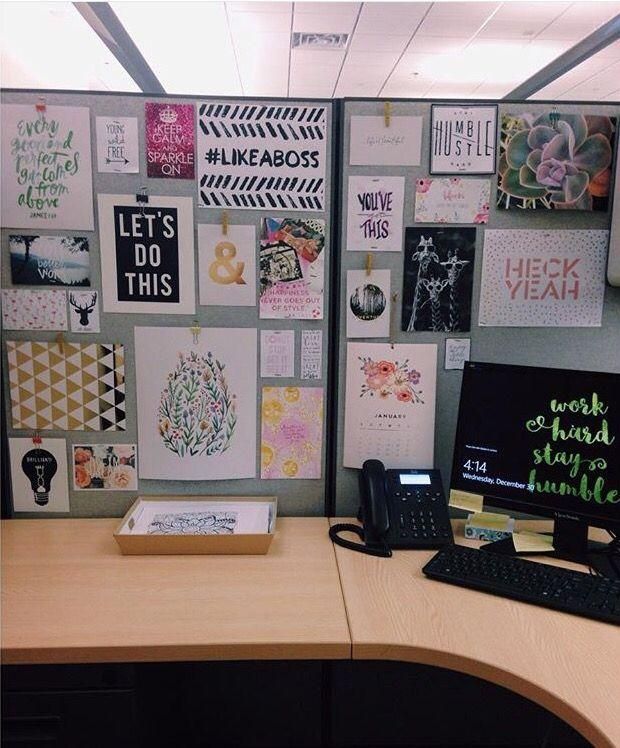 Best 25+ Work Cubicle Ideas On Pinterest | Decorating Work Cubicle Within Cubicle Wall Art (View 2 of 20)