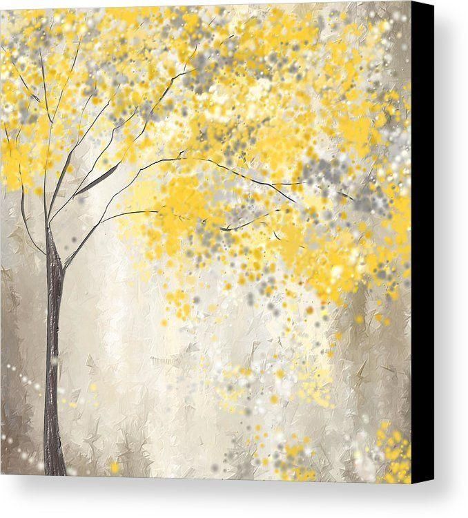 Best 25+ Yellow Canvas Art Ideas On Pinterest | Flower Painting In Yellow And Gray Wall Art (View 16 of 20)