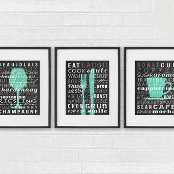 Best Dining Room Wall Art Prints Products On Wanelo Within Kitchen Wall Art Sets (Photo 2 of 20)