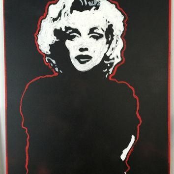 Best Marilyn Monroe Canvas Paintings Products On Wanelo With Marilyn Monroe Black And White Wall Art (View 17 of 20)