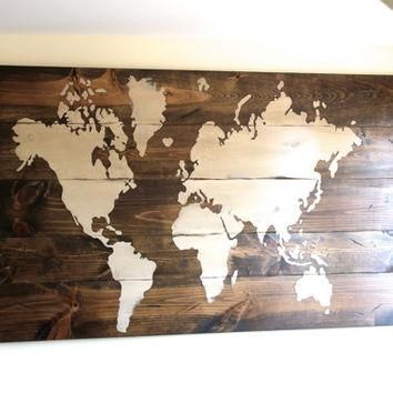 Best Wooden World Map Products On Wanelo Regarding Wooden World Map Wall Art (View 5 of 20)