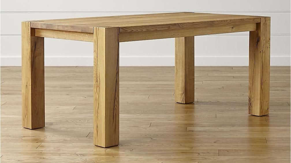 Big Sur Natural Dining Tables | Crate And Barrel For Crate And Barrel Sofa Tables (View 10 of 20)