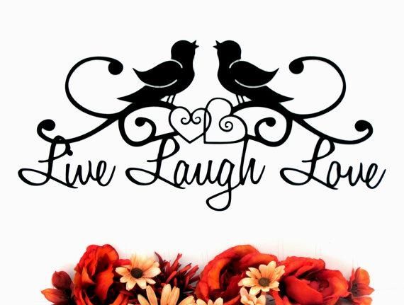 Birds Live Laugh Love Sign Hearts Metal Wall Art Metal Intended For Live Laugh Love Wall Art Metal (Photo 16 of 20)