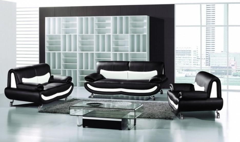 Featured Photo of Black and White Sofas and Loveseats