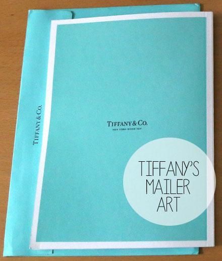 Budget Diy: Make Chic Wall Art With Your Tiffany & Co. Mailer With Regard To Tiffany And Co Wall Art (Photo 7 of 20)