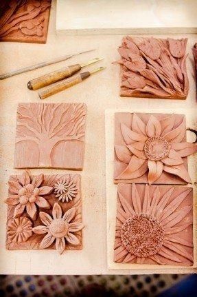 Featured Photo of Ceramic Flower Wall Art