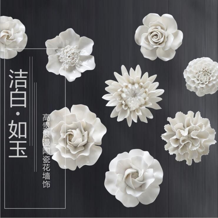 Ceramic Flower Wall Art Promotion Shop For Promotional Ceramic In Ceramic Flower Wall Art (View 7 of 20)