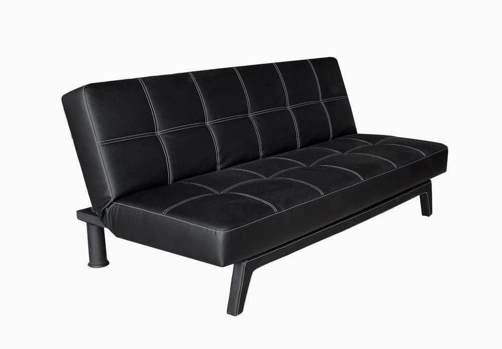 Cheap Leather Futon | Roselawnlutheran Inside Small Black Sofas (Photo 16 of 20)