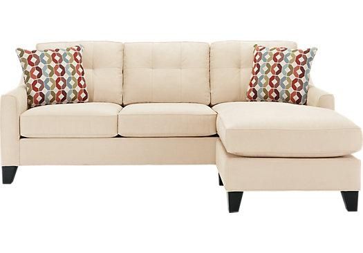 Cindy Crawford Home Madison Place Vanilla 2 Pc Sleeper Sectional Throughout Cindy Crawford Sleeper Sofas (View 4 of 20)