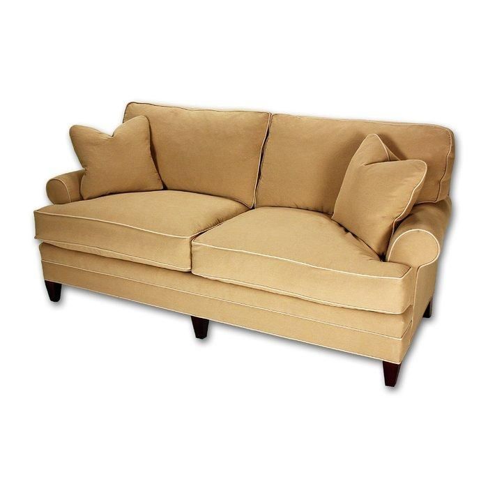 Classic Comfort Short Loose Pillow Back Sofa | Wayfair In Loose Pillow Back Sofas (View 6 of 20)