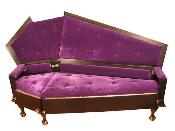 Coffin Couch: Because A Coffin Is Too Small To Be A Functional Bed With Regard To Coffin Sofas (View 3 of 20)