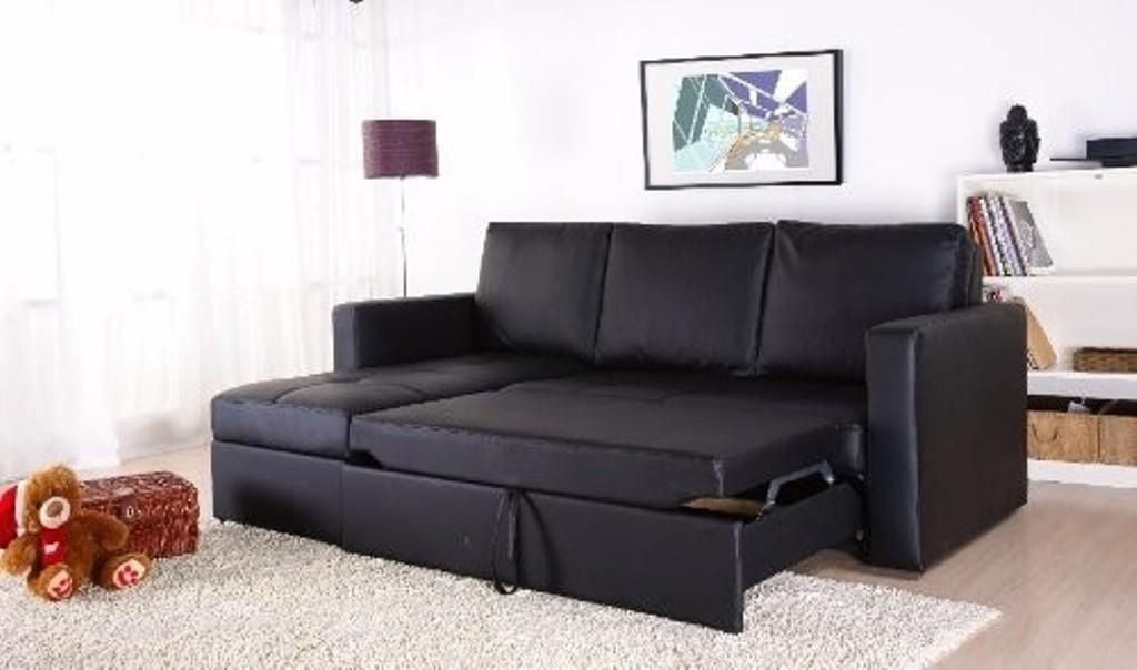 Corner Sectional Sofa Bed With Storage — Interior Exterior Homie Intended For Sofa Beds With Storage Chaise (Photo 13 of 20)