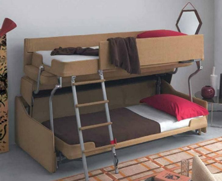 Crazy Transforming Sofa Goes From Couch To Adult Size Bunk Beds In With Sofas Converts To Bunk Bed (Photo 4 of 20)