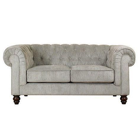 Debenhams Grey 'chesterfield' Small Sofa  Love | For The Home Regarding Small Grey Sofas (View 5 of 20)