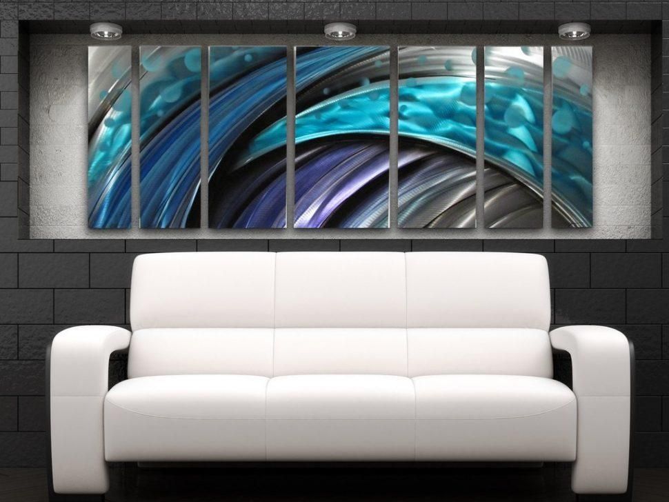 Decor : 16 Contemporary Modern Metal Wall Art Abstract Theme Throughout Sofa Size Wall Art (Photo 11 of 20)