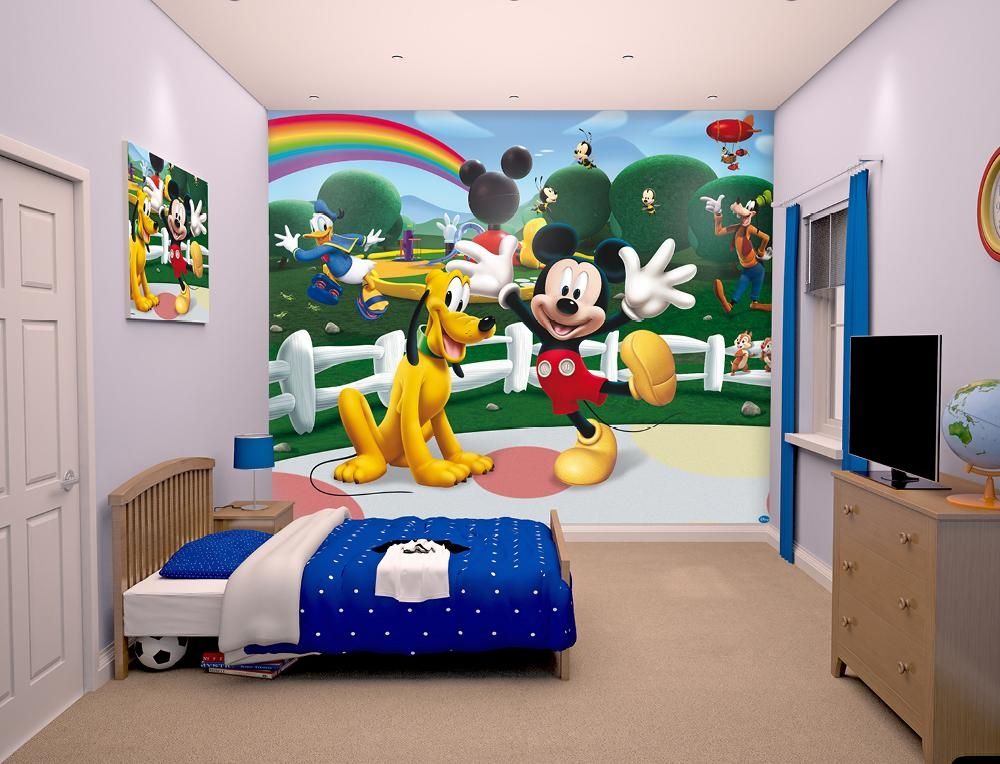 Disney Mickey Mouse Clubhouse Mural 10Ft X 8Ft | Walltastic Throughout Mickey Mouse Clubhouse Wall Art (View 18 of 20)
