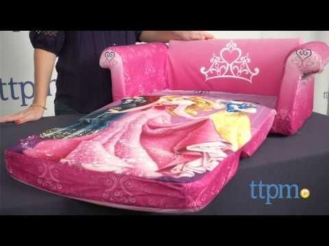 Disney Princess Sofa From Spin Master – Youtube Inside Princess Flip Open Sofas (View 1 of 20)