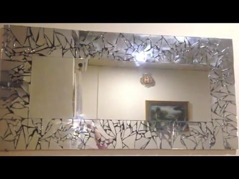Diy: Mirrored Mosaic Wall Art! Diy Wall Decor (Easy & Cheap) – Youtube In Diy Mirror Wall Art (View 7 of 20)