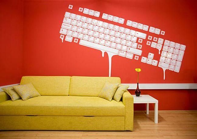 Dripping Keyboard Wall Art | Office Space | Pinterest | Wall Within Wall Art For Offices (View 5 of 20)