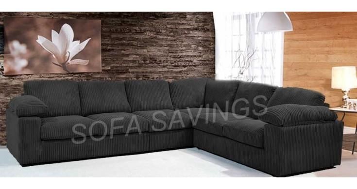 Fabric Corner Sofa 3 Corner 2 Black Pertaining To Black Corner Sofas (View 19 of 20)
