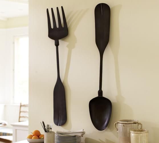 Fork & Spoon Wall Art | Pottery Barn With Giant Fork And Spoon Wall Art (View 6 of 20)