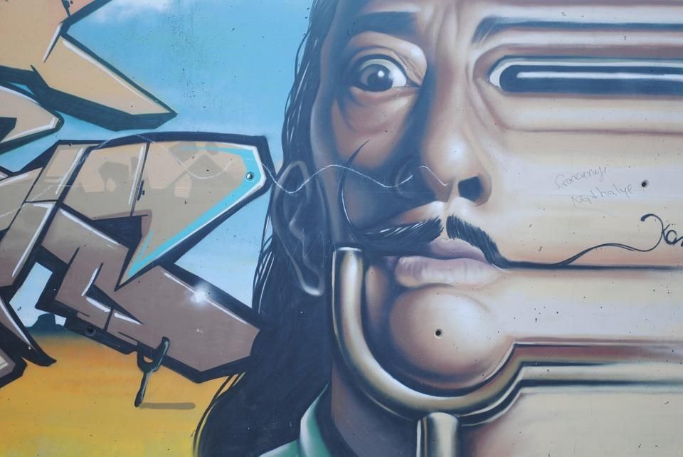 Free Photo: Salvador Dali Graffiti, Wall Art – Free Image On Regarding Salvador Dali Wall Art (View 4 of 20)