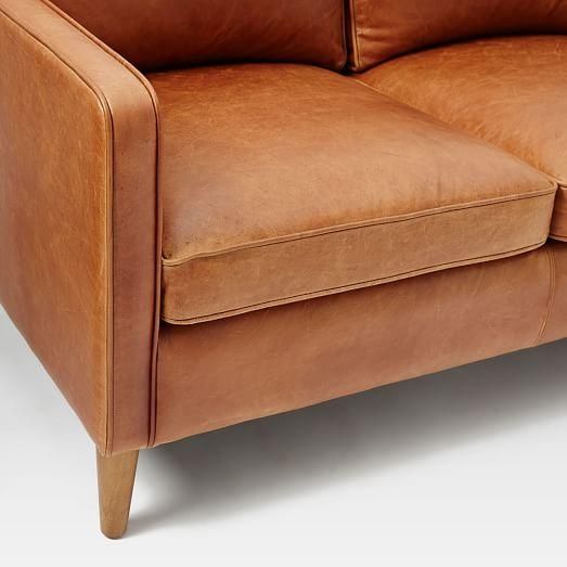 Hamilton Leather Sofa (81") | West Elm Pertaining To Camel Color Leather Sofas (Photo 20 of 20)