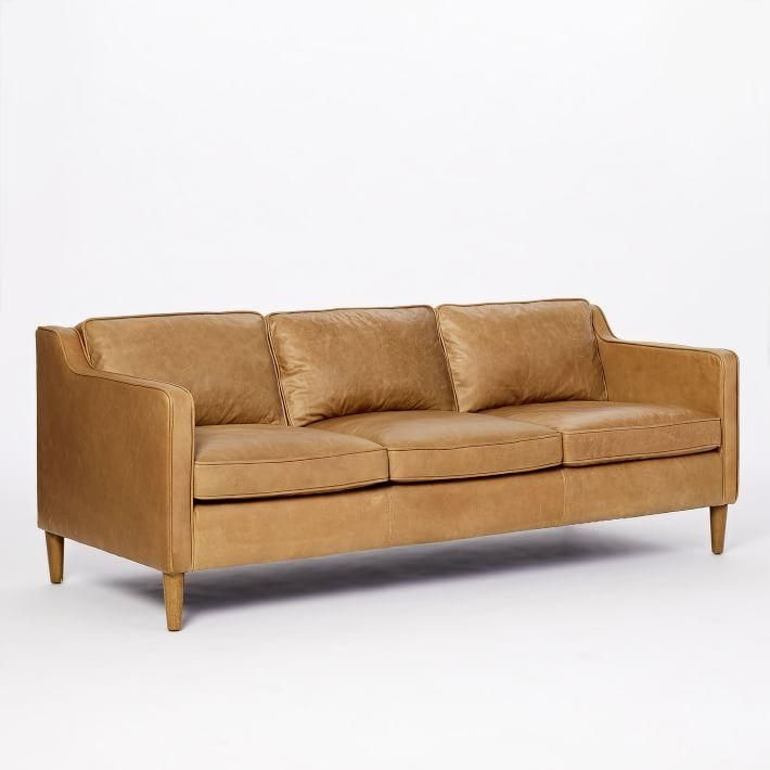 Hamilton Leather Sofa (81") | West Elm Regarding Hamilton Sofas (View 15 of 20)