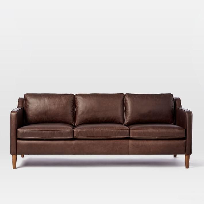 Hamilton Leather Sofa (81") | West Elm Throughout Hamilton Sofas (View 11 of 20)