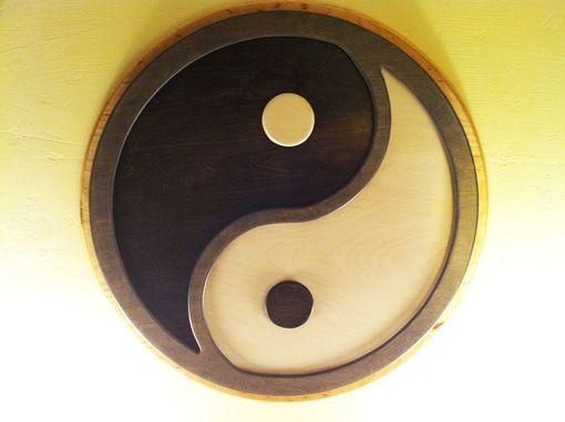Hand Made Custom Commissioned Layered Yin Yang Wall Art Intended For Yin Yang Wall Art (Photo 13 of 20)