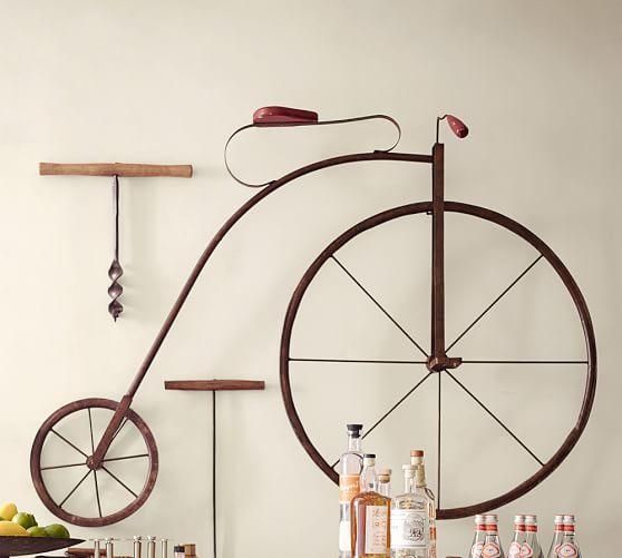 High Wheel Bicycle Wall Art | Pottery Barn With Bike Wall Art (View 2 of 20)