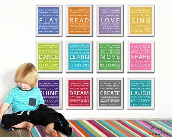 How Wonderful And Creative Unique Playroom Wall Art Ideas Kids Intended For Playroom Wall Art (View 14 of 20)