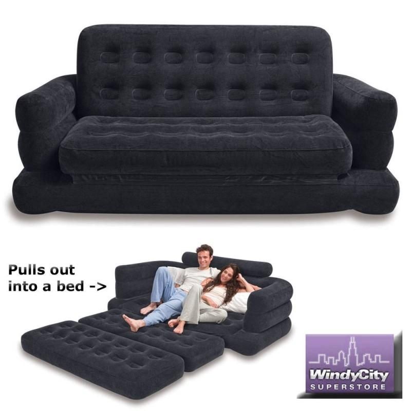 Intex Inflatable Full Size Pull Out Sofa Cum Bed – Model Number Pertaining To Inflatable Full Size Mattress (View 8 of 20)