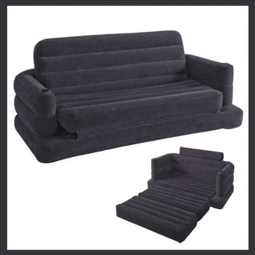 Intex Sofa Bed Air Couch Convertible Sleeper Furniture Inflatable Regarding Intex Air Couches (Photo 6 of 20)