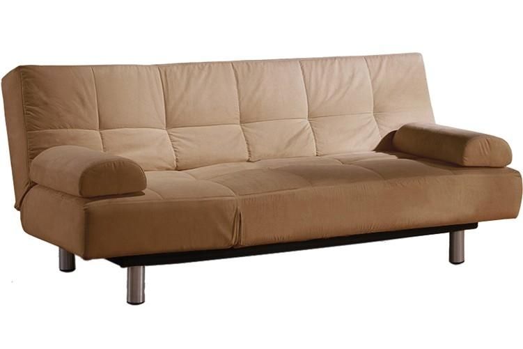 Jamaica Modern Convertible Futon Sofa Bed Sleeper Khaki | The In Convertible Futon Sofa Beds (View 4 of 20)