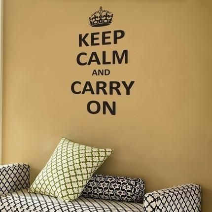 Featured Photo of Keep Calm and Carry on Wall Art