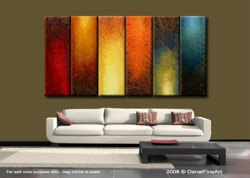 Large Artwork For Wall. Large Original Bright Abstract Acrylic With Abstract Wall Art (Photo 17 of 20)