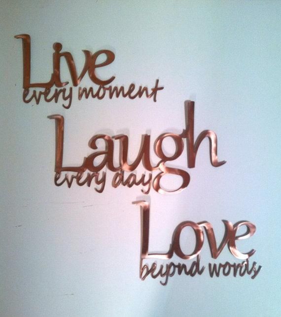 Featured Photo of Live Love Laugh Metal Wall Art
