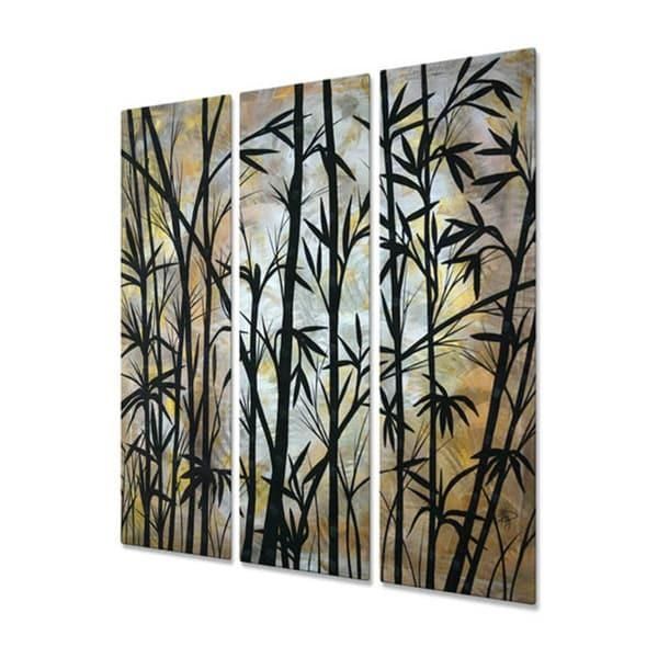 Megan Duncanson 'bamboo Shoots' Metal Wall Decor – Free Shipping Inside Bamboo Metal Wall Art (Photo 1 of 20)