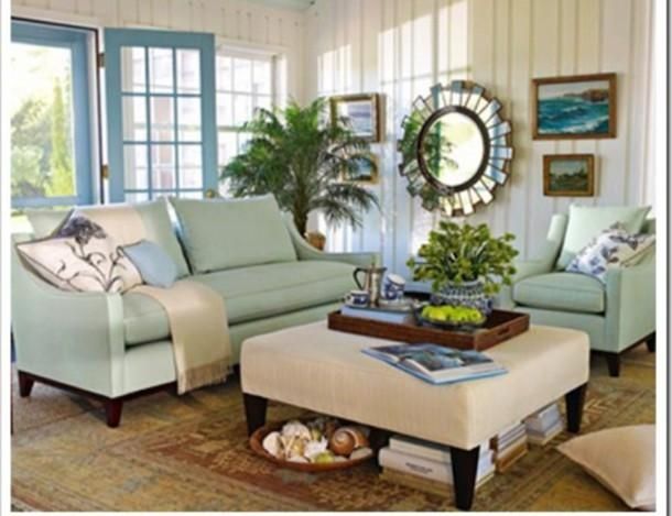 Mint Green Living Room Accessories Green Living Rooms In 2016 In Seafoam Green Sofas (Photo 9 of 20)