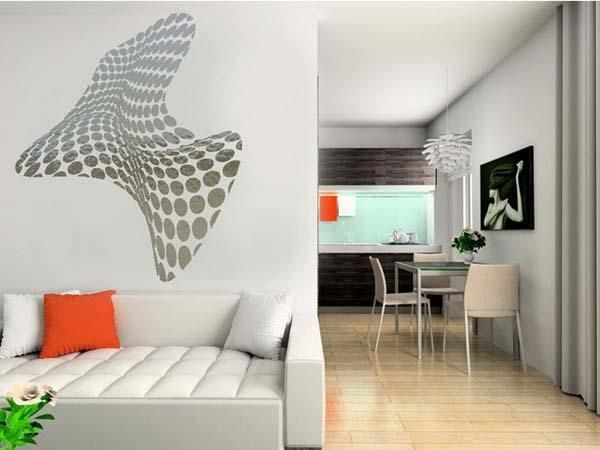 Mirror Sticker, Wall Decor Ideas For Spacious Room Design Throughout Abstract Mirror Wall Art (View 16 of 20)