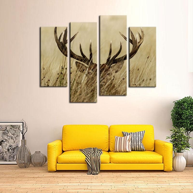 Online Get Cheap Antler Wall Art  Aliexpress | Alibaba Group With Stag Wall Art (View 19 of 20)