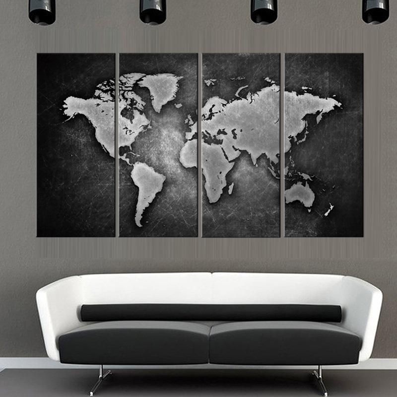 Online Get Cheap Painting Black Canvas  Aliexpress | Alibaba Group Pertaining To Cheap Black And White Wall Art (View 13 of 20)