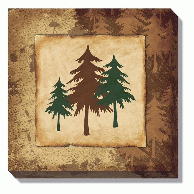 Pine Trees Wrapped Canvas Wall Art Regarding Pine Tree Wall Art (View 14 of 20)
