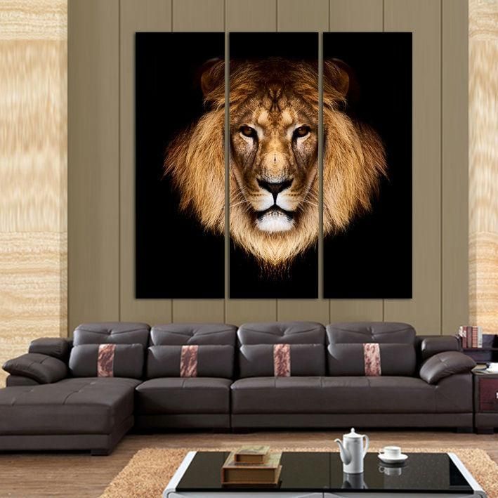 Promotion Art Lions Simply Simple Lion Wall Art – Home Decor Ideas For Lion Wall Art (View 8 of 20)